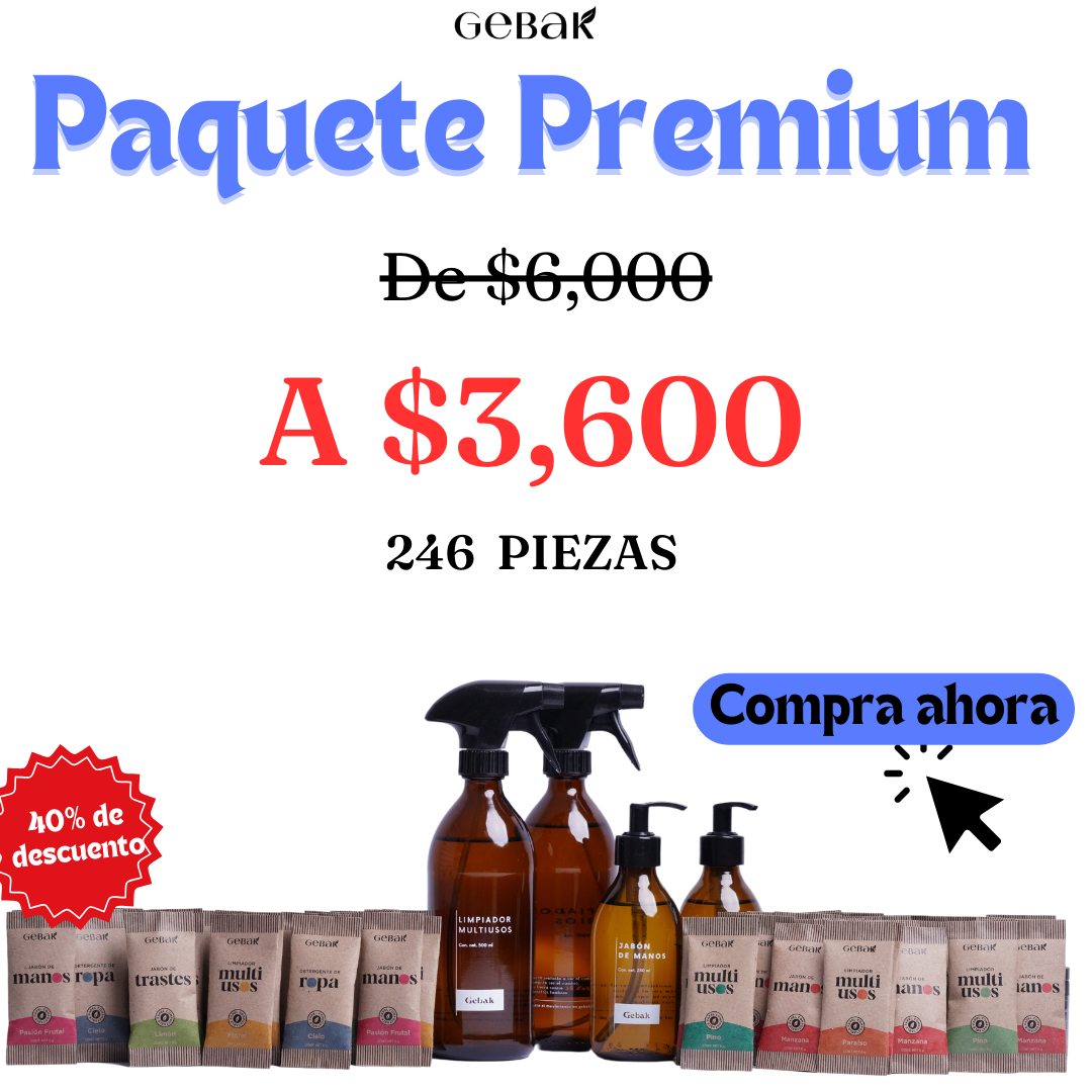 PAQUETE PREMIUM 40% OFF