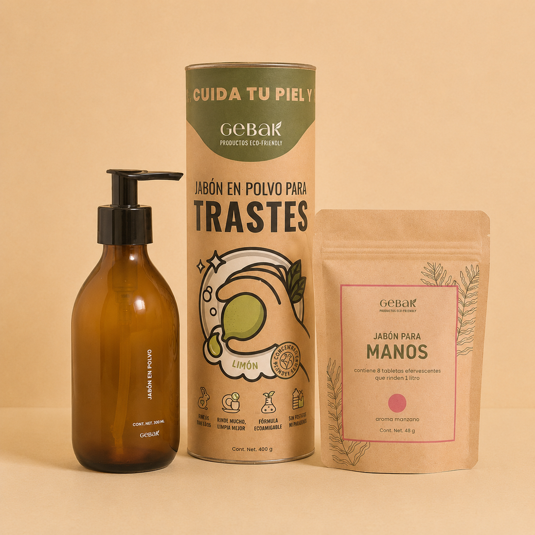 Kit Limpieza Esencial Gebak I Manos y Trastes
