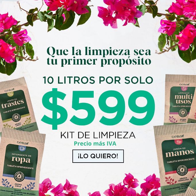 🎉 ¡Kit de inicio 1: 10 litros de limpieza por solo $599! 🎉